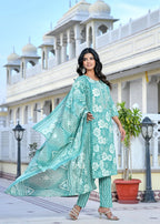 Noor Cotton Straight Suit