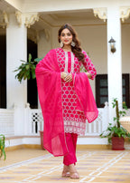 Pink Radiant Charm Shifali Straight Suit