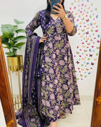 Rangrasiya Purple Bloom Set