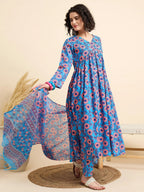 Blue Blossom Breeze Suit Set