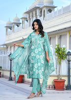 Noor Cotton Straight Suit