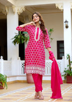 Pink Radiant Charm Shifali Straight Suit