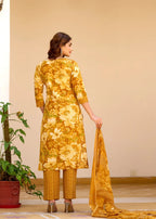 Sunehri Phool Cotton Suit Set