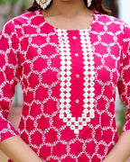 Pink Radiant Charm Shifali Straight Suit