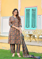 Urban Grace Straight Cotton Suit Set
