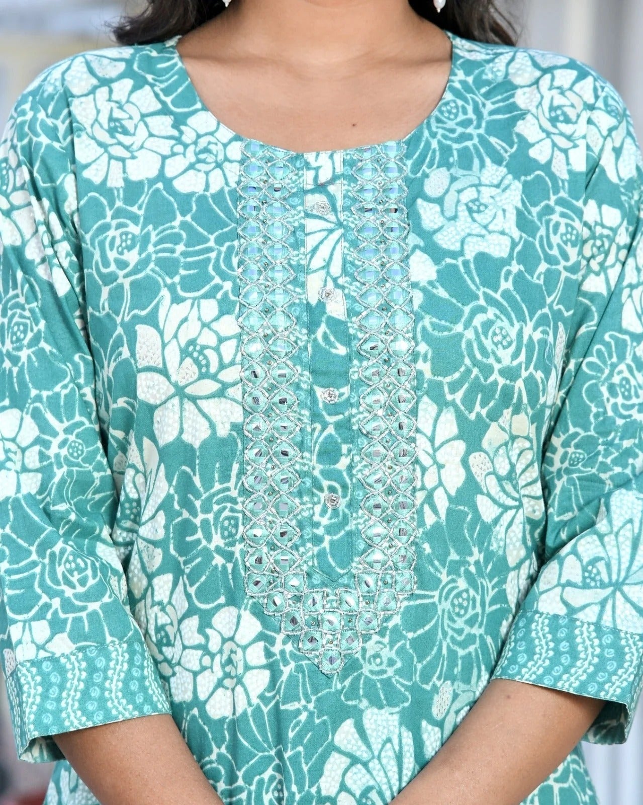Noor Cotton Straight Suit