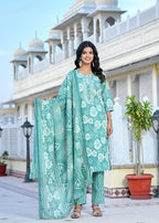 Noor Cotton Straight Suit