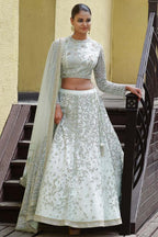 Celestial D slue Colored Designer Tapeta Lehenga Choli sl602