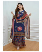 Aurora Blossom Sharara Suit Set
