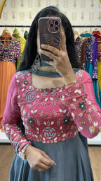 Nitya  Pink & Gray