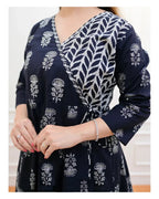 Blue Harmony Flared Suit Set