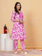 Pure Cotton Kurta, Pant & Dupatta Set