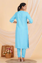 Bluebell Breeze Viscose Rayon Suit Set