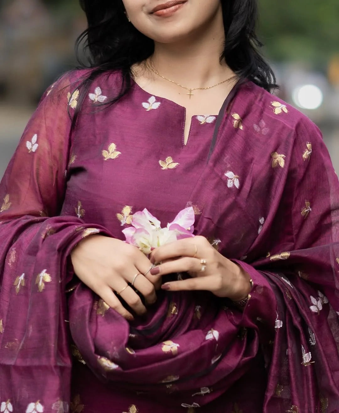 Elegance Maroon Color Kurta Set