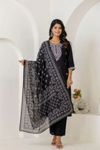 Noir Grace Viscose Rayon Suit Set