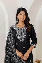 Noir Grace Viscose Rayon Suit Set