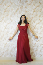 Designer Gown with Handwork Jacket