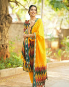 Pure Ikkat Cotton Salwar Suit Fully Stitched