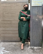 EMERALD GREEN COLOR KURTI FOR GIRLS